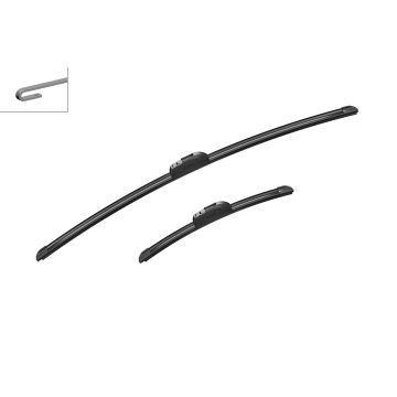 Bosch 3397014638 2x Wiper Blades (Pair) Flat / Aero type