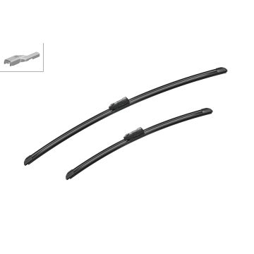 Bosch 3397014871 2x Wiper Blades (Pair) Flat / Aero type
