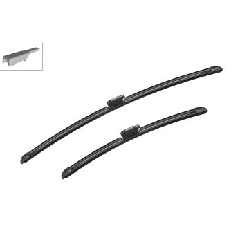 Bosch 3397014878 2x Wiper Blades (Pair) Flat / Aero type