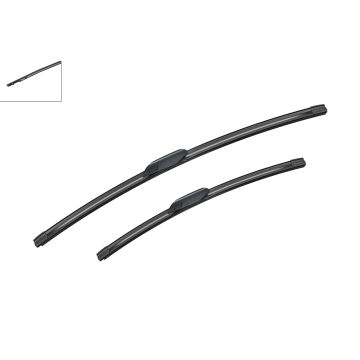 Bosch 3397014891 2x Wiper Blades (Pair) Flat / Aero type