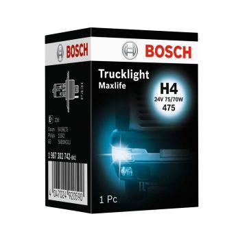 Bosch 1987302742 Truck/Lt Max 475 H4 24v 75/70w P43t