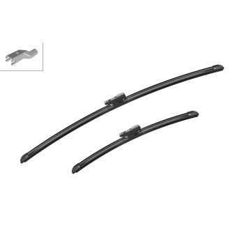 Bosch 3397014157 2x Wiper Blades (Pair) Flat / Aero type