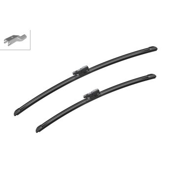 Bosch 3397014316 2x Wiper Blades (Pair) Flat / Aero type
