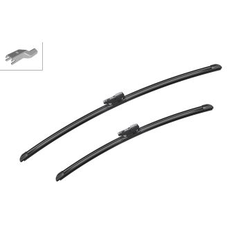 Bosch 3397014423 2x Wiper Blades (Pair) Flat / Aero type