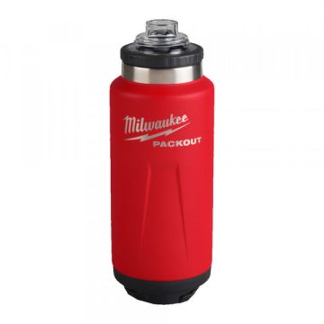 Milwaukee 4932493467 Packout Bottle 1065ml Chug Red Lid