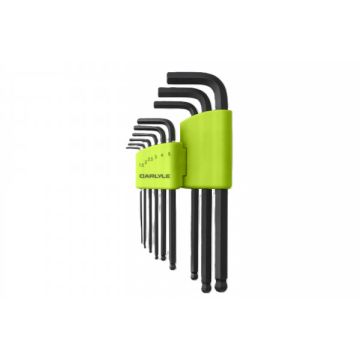 Carlyle CHKLBMS9 9 PC LONG HEX BALL KEY SET METRIC