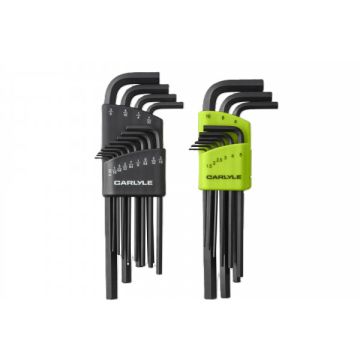 Carlyle CHKLS22 22 PC LONG HEX KEY SET SAE METRIC