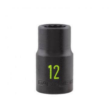 Carlyle CIS12112M 1/2dr 12mm 12 Point Impact Socket