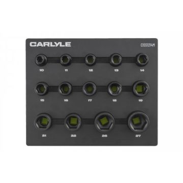 Carlyle CISS1214M 14pc 1/2dr 6pt Impact Skt 10-27mm