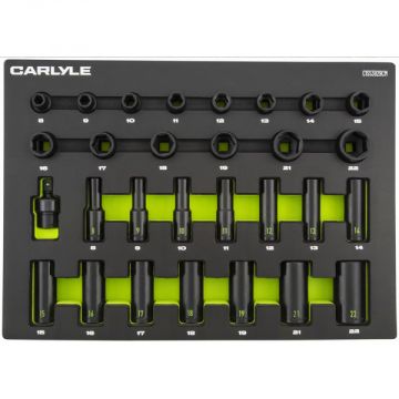 Carlyle CISS3829CM 29pc 3/8dr 6pt Impact Skt 8 To 22mm