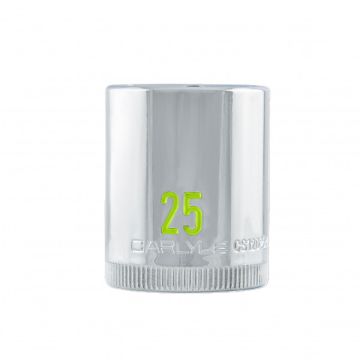Carlyle CS12025M 1/2dr 25mm 6pt Chrome Socket