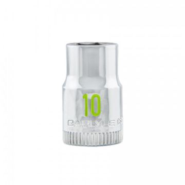 Carlyle CS38010M 3/8dr 10mm 6pt Chrome Socket