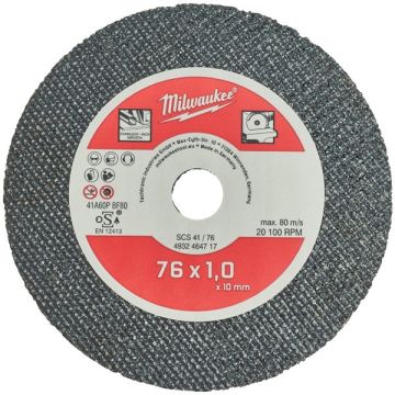 Milwaukee 4932464717 CUT.W PRO+ SCS41 76X1MM-5PC