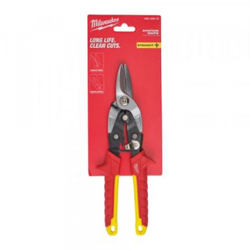 Milwaukee 4932499018 STRAIGHT CUTTING AVIATION SNIPS