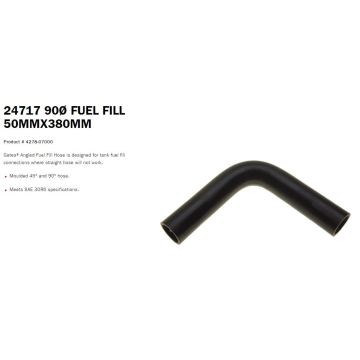 Gates 24717 Fuel Fill Hose 90 Degree