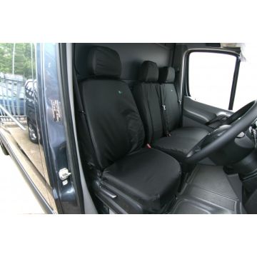 Town & Country Sprinter 2006 On Front Single Seat Cover Blk Merv01Blk